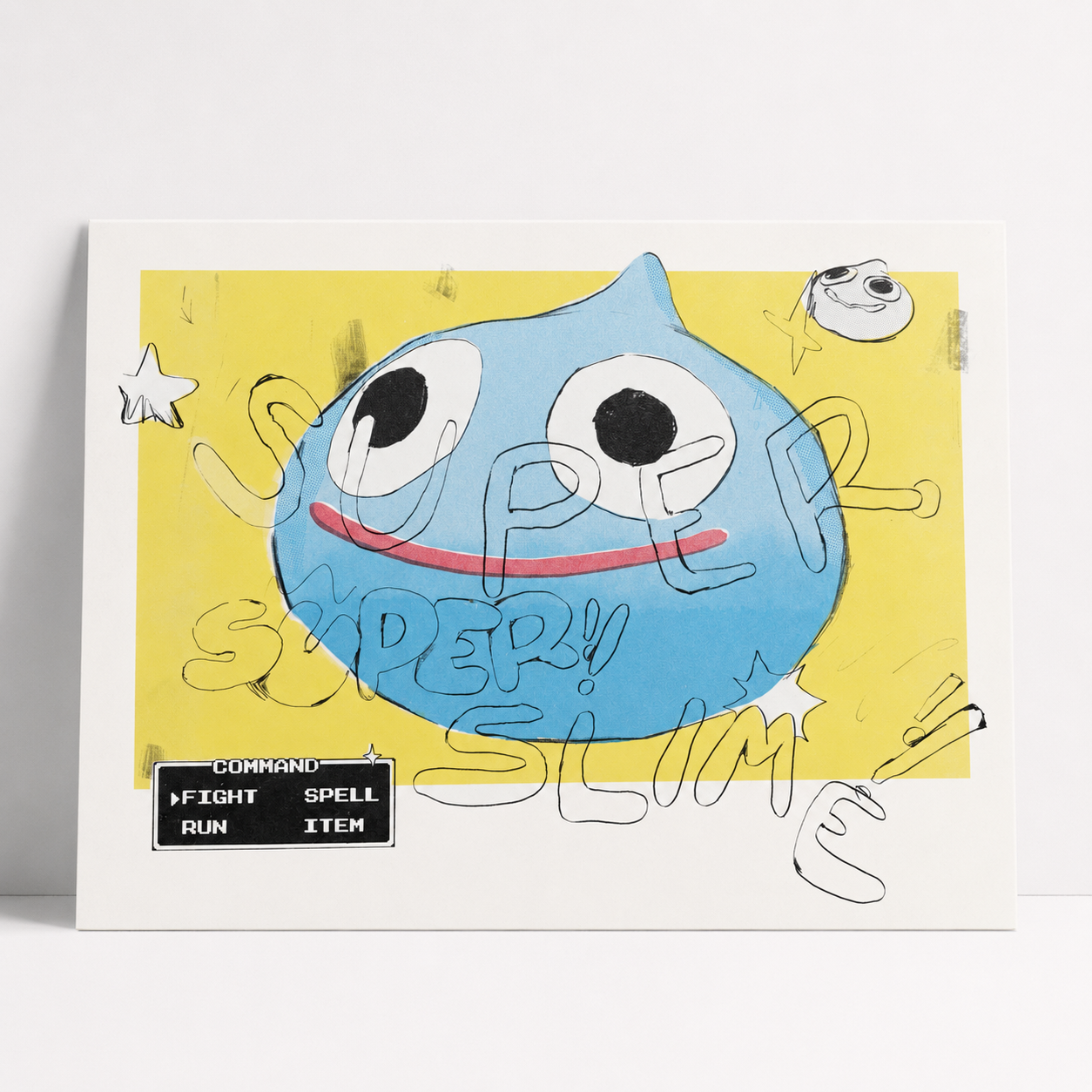 Super Slime!! Risograph Print | Play Nice Press (TX)