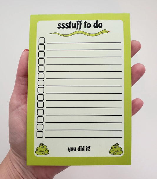 Ssstuff To Do Notepad | Amy K Nalley (TX)