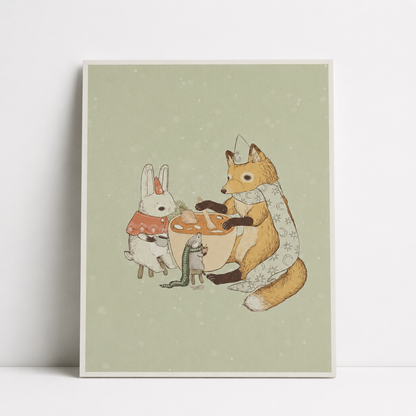Soup and Friends Art Print | Marika Paz (OR)