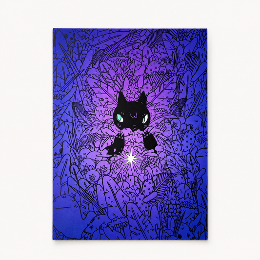 Star Jungle Cat Postcard Print | Deth P. Sun (CA)