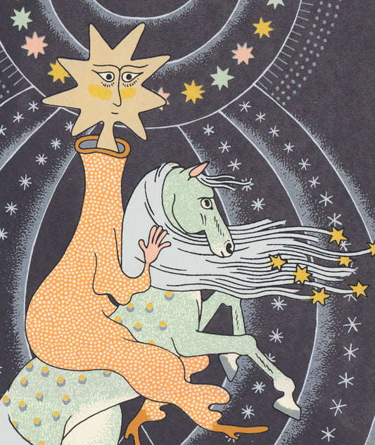 Star Rider on Horse Screen Print | Daria Tessler (OR)