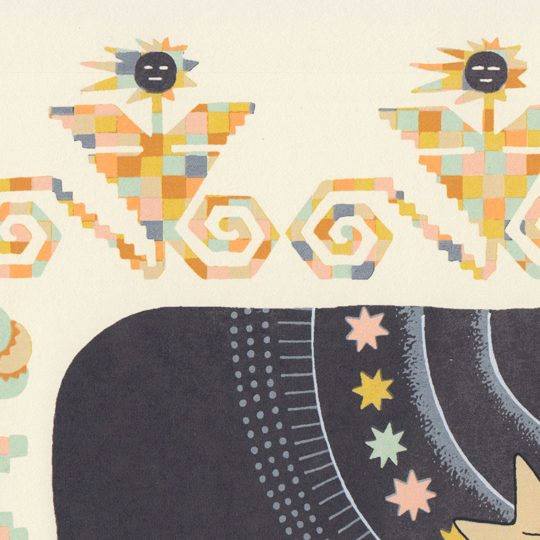 Star Rider on Horse Screen Print | Daria Tessler (OR)
