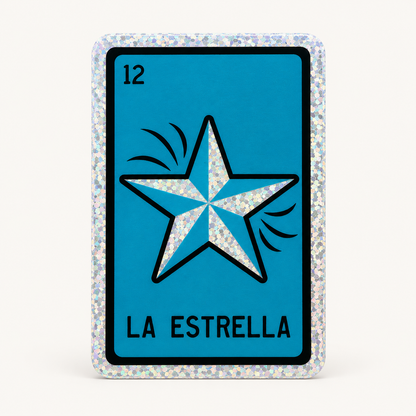 Estrella Lotería Card Holographic Sticker | Kalaka Tx
