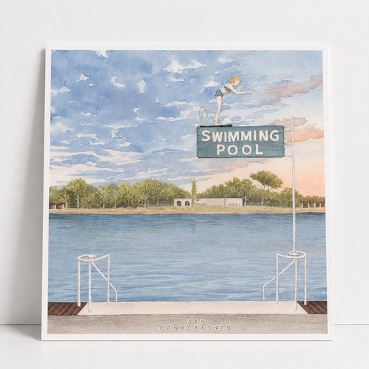 Simming Pool | Pocket Print Series | Heather Sundquist Hall (TX)