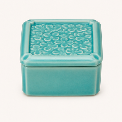 Flower Minoware Box with Lid (JPN)