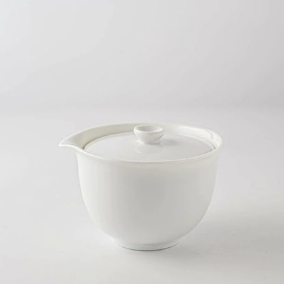 White Porcelain Hohin Kyusu Teapot | Yamina (Japan)