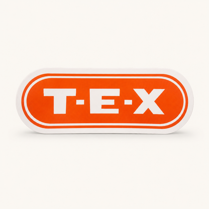 T-E-X Vinyl Sticker | Nate Duval (MA)