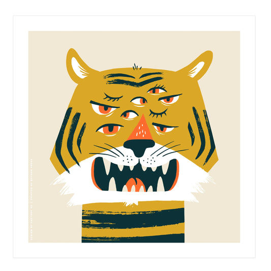 Tiger Eyes Screenprint| Factory 43 (WA)