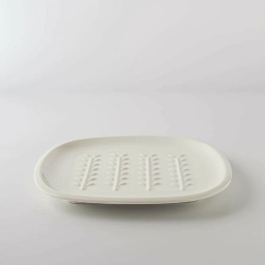 Ceramic Toast Dish | White | Miyama (Japan)