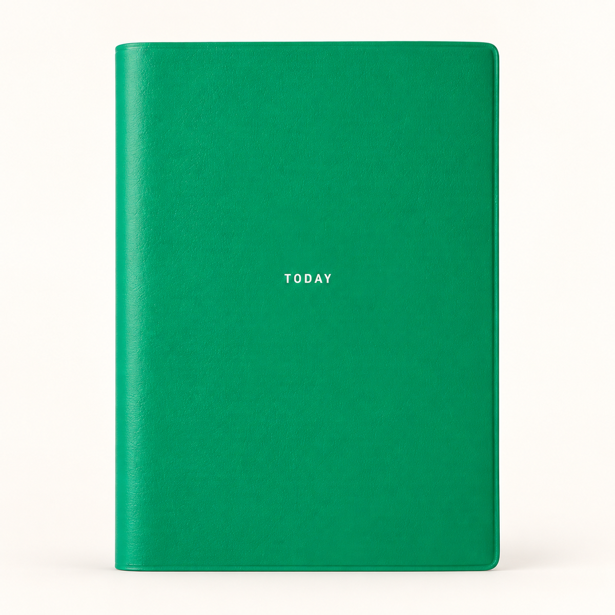 Laconic Pocket Log Diary in Green with a PVC cover and TODAY printed on the front