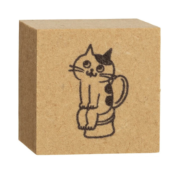 Toilet Training Cat Stamp | Decole (Japan)