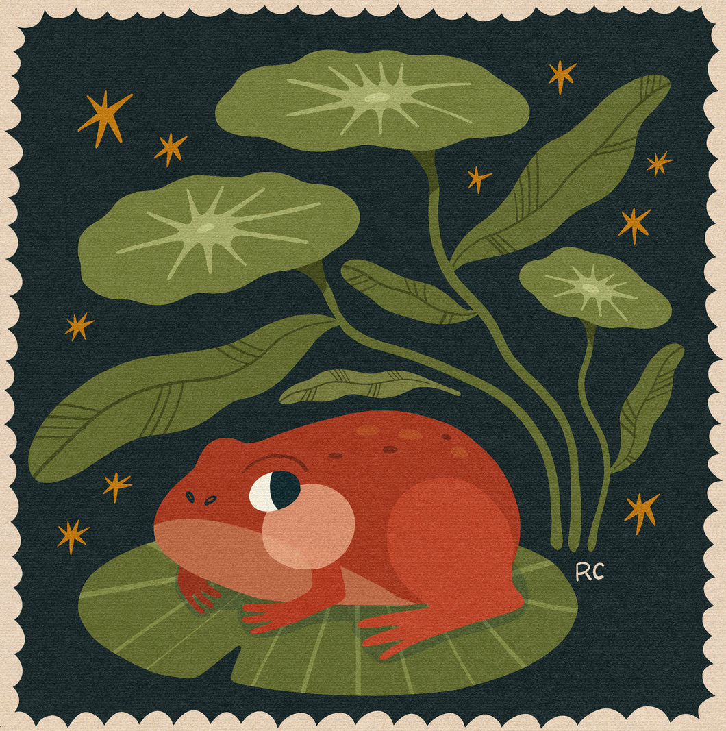 Tomato Frog Art Print | Rachele Cromer (OK)