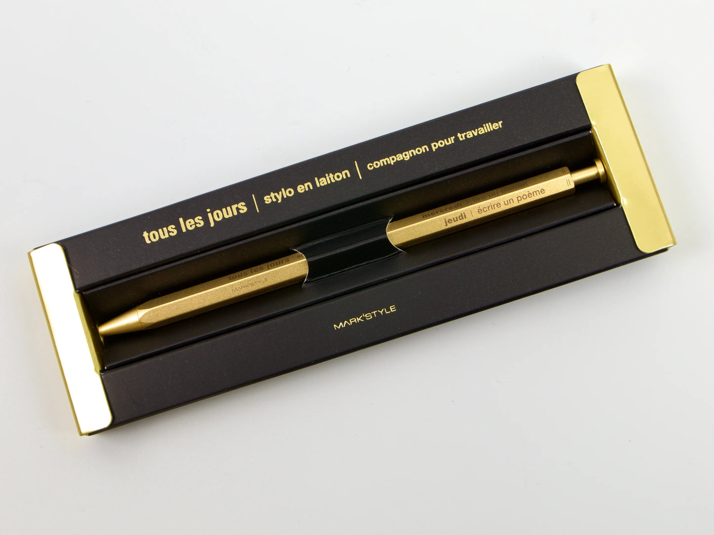 Tous Les Jours Gel Brass Ballpoint Pen | Mark's Inc (Japan)