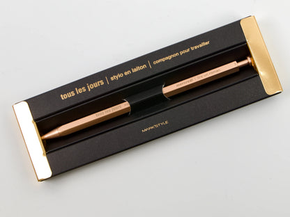 Tous Les Jours Gel Brass Ballpoint Pen | Mark's Inc (Japan)
