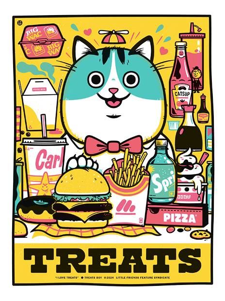 Treats Boy Screenprint | Little Friends of Printmaking (CA)