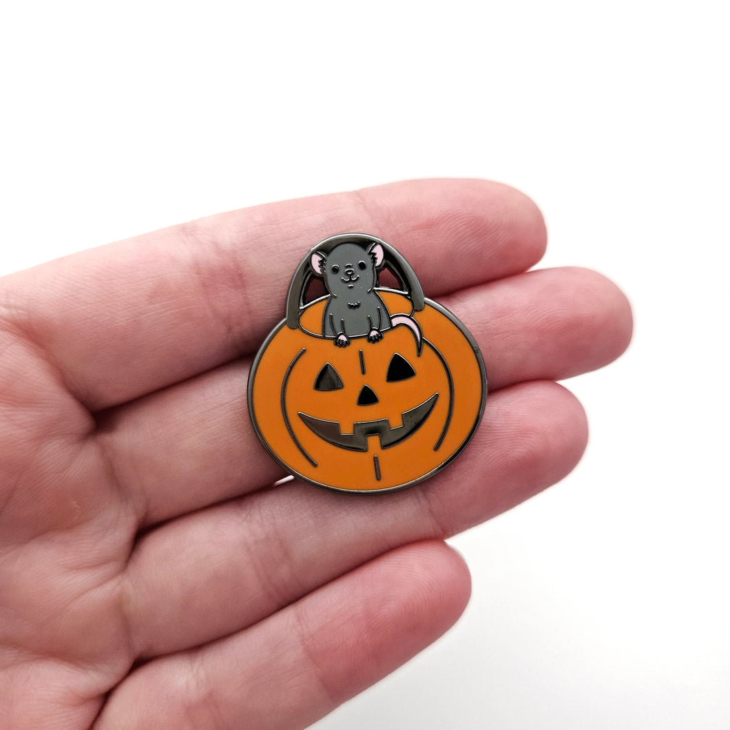 Trick-or-Treat Mouse Enamel Pin | Amy K Nalley (TX)