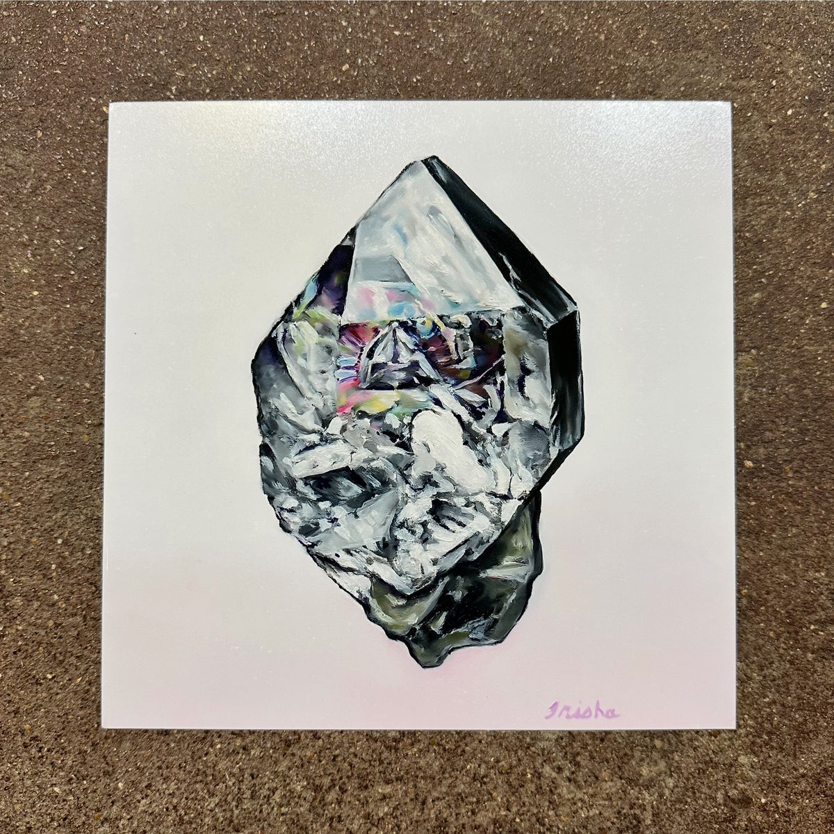 Herkimer Diamond art print by Trisha Thompson Adams on display in the We Are 1976 shop in Dallas