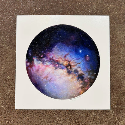 Rosette Nebula art print by Trisha Thompson Adams on display in the We Are 1976 shop in Dallas
