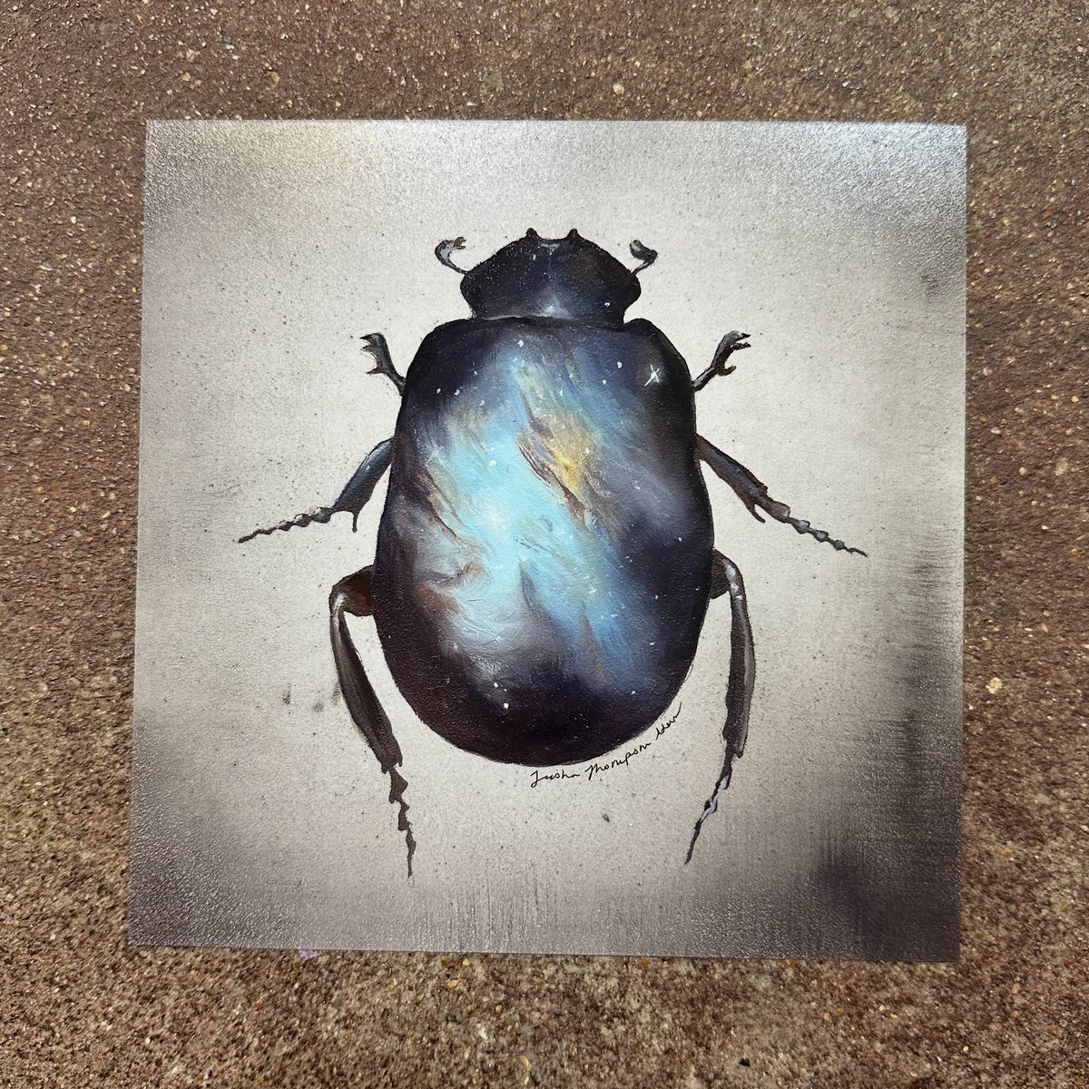 Scarab art print by Trisha Thompson Adams on display in the We Are 1976 shop in Dallas