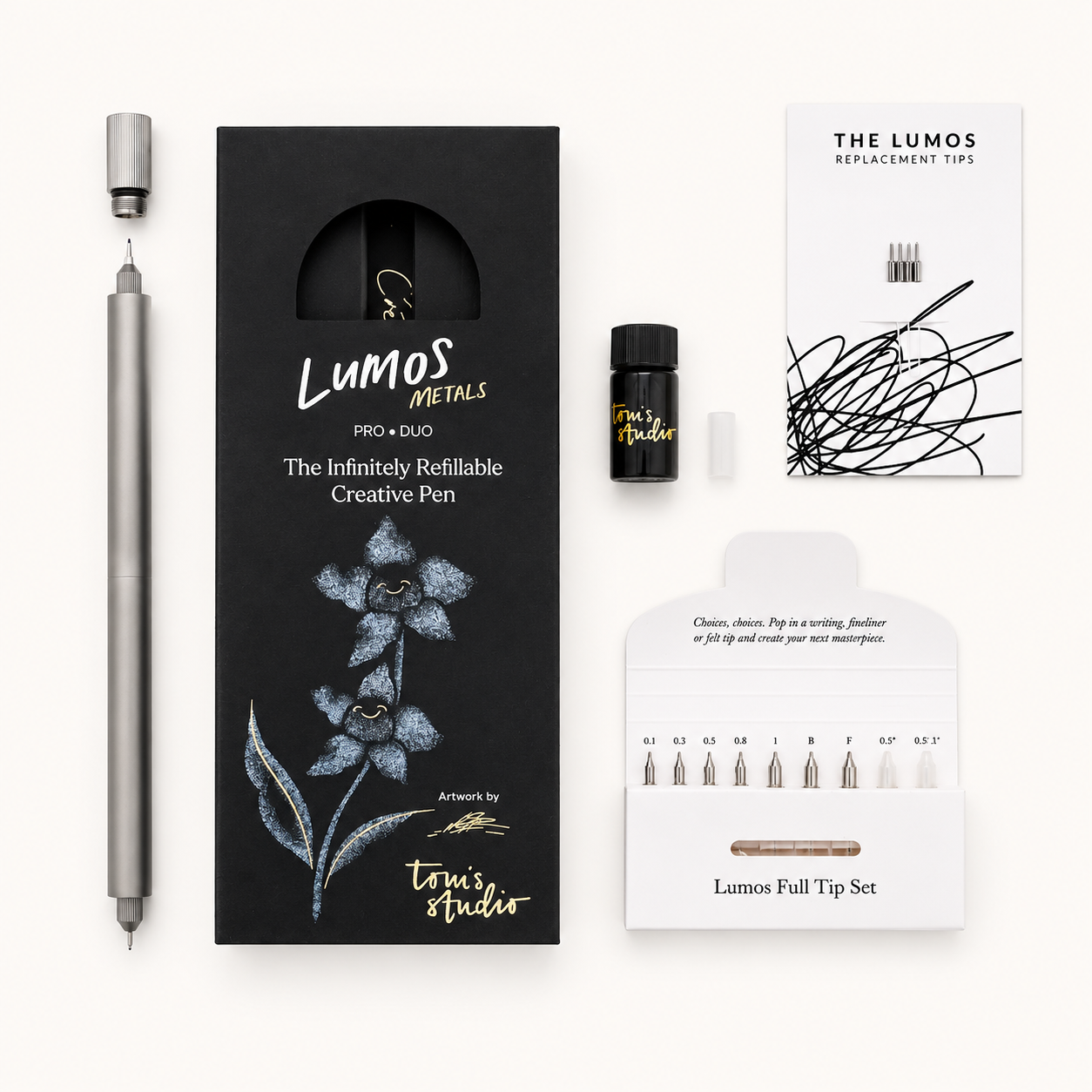 Lumos Pro Duo Refillable Multi-Tip Pen | Tom's Studio (UK)