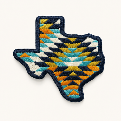 Texas SW Iron-On Embroidered Patch | Nate Duval (MA)