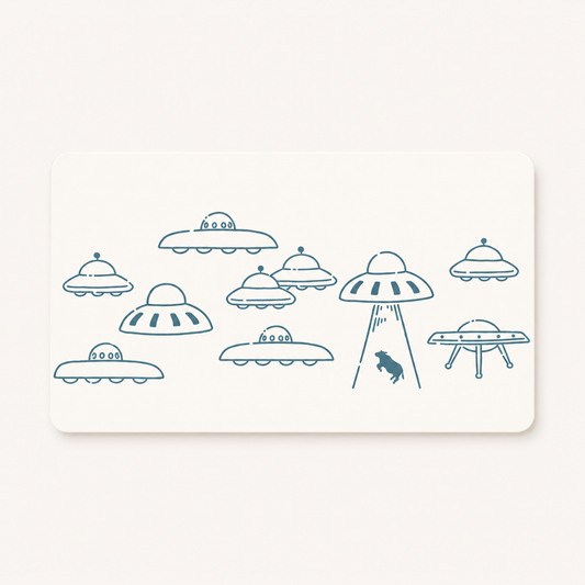 UFOMini Message Letterpress Card | Matoka (Japan)