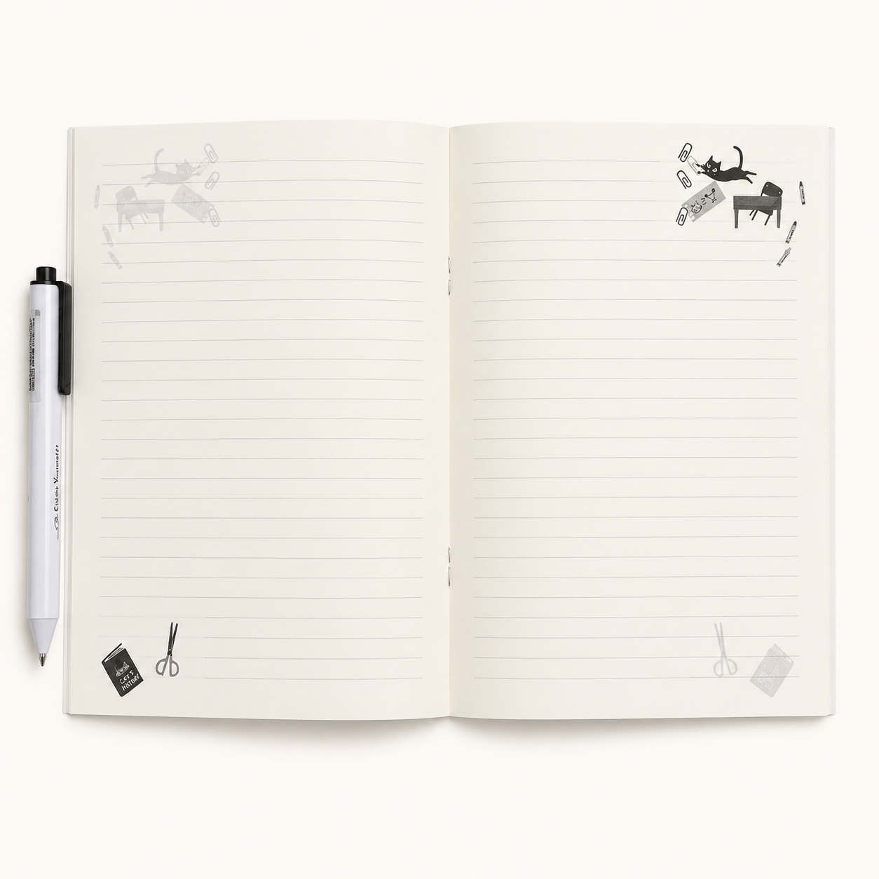 Uneven Cats A5 Notebook | Shinzi Katoh (Japan)