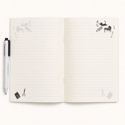 Uneven Cats A5 Notebook | Shinzi Katoh (Japan)