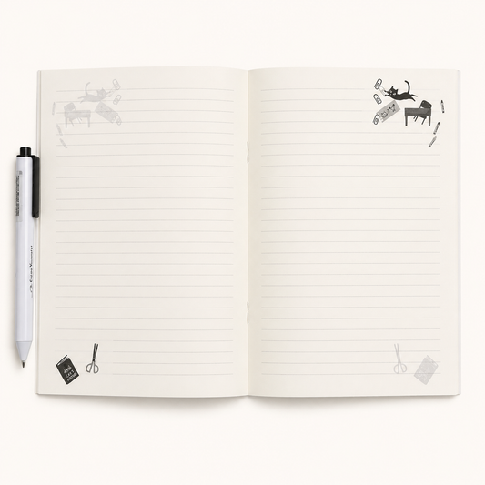 Uneven Cats A5 Notebook | Shinzi Katoh (Japan)