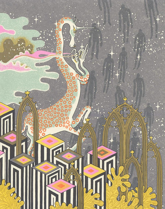 Unicorn and Ghost Screen Print | Daria Tessler (OR)
