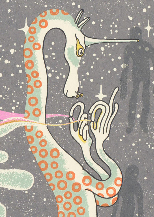 Unicorn and Ghost Screen Print | Daria Tessler (OR)