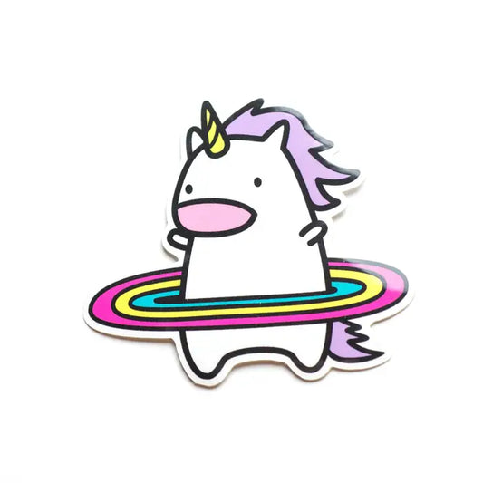 Hula Unicorn Vinyl Sticker | Robot Dance Battle (CA)