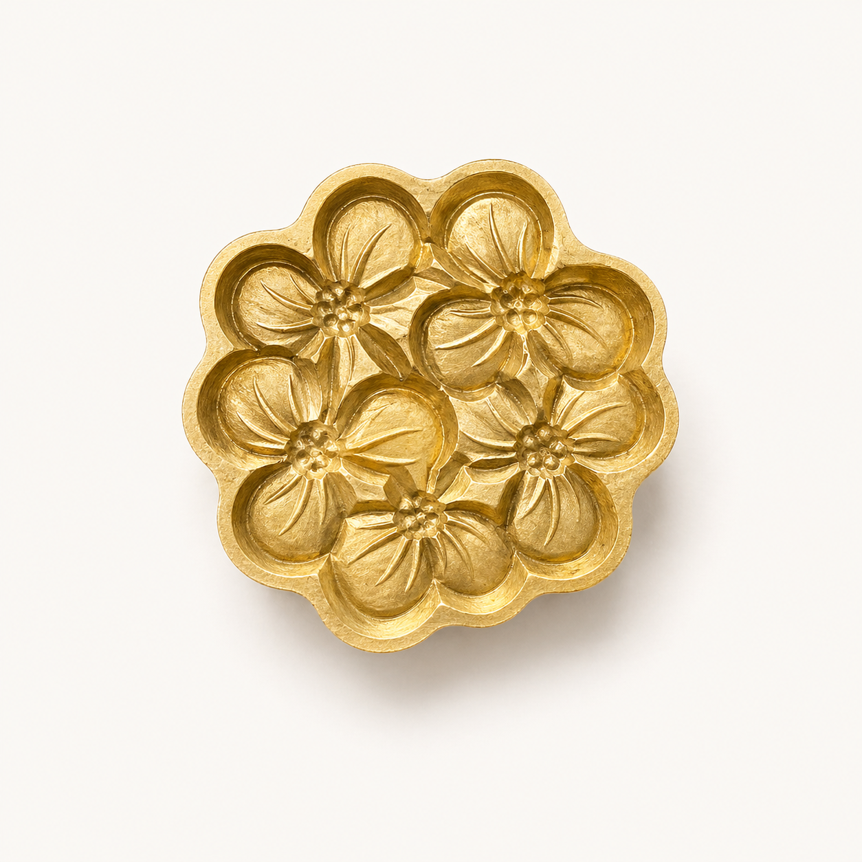 Urikawa Floral Wax Seal Stamp Head | WOODPEPE (Japan)