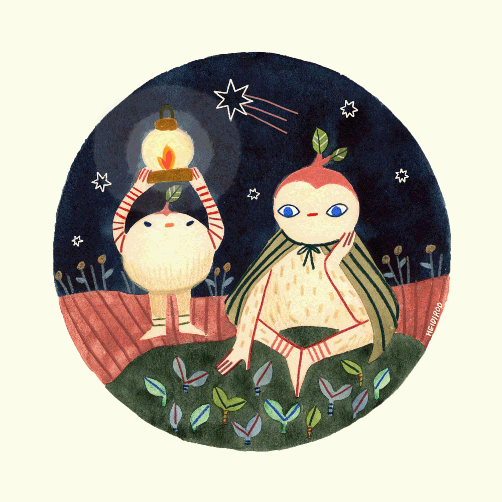 Veggie Mage + Assistant Art Print | Heidi Moreno (CA)