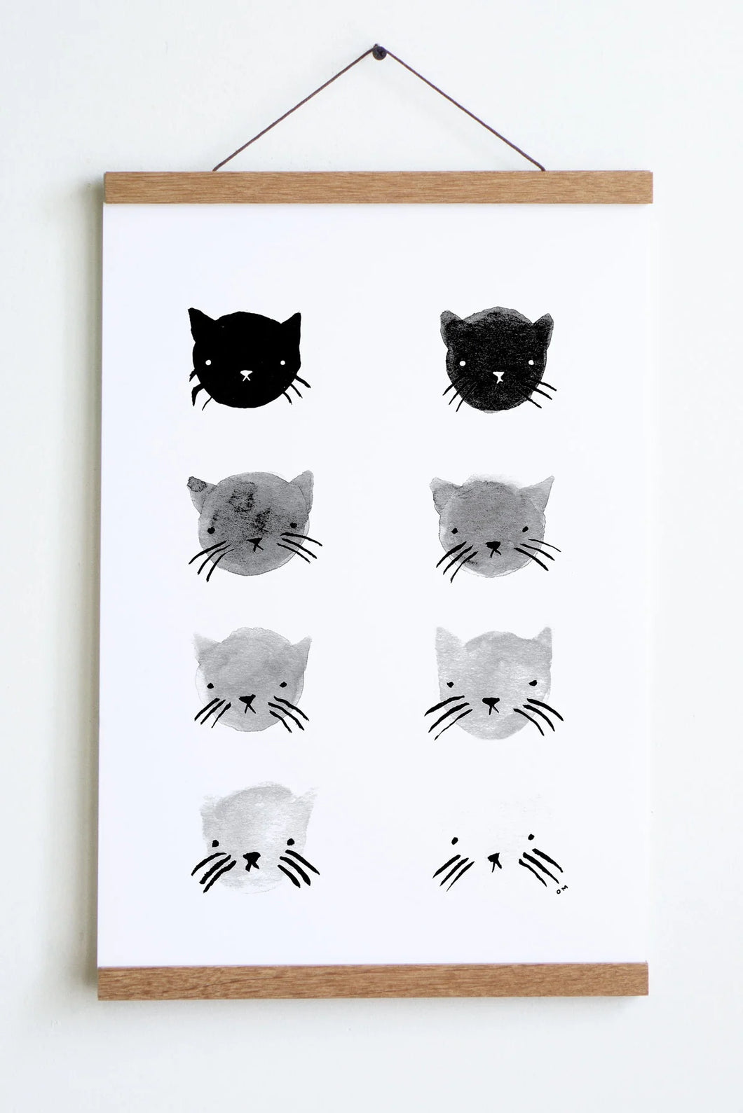 Greyscale Kitties Print | Stay Home Club (CA)