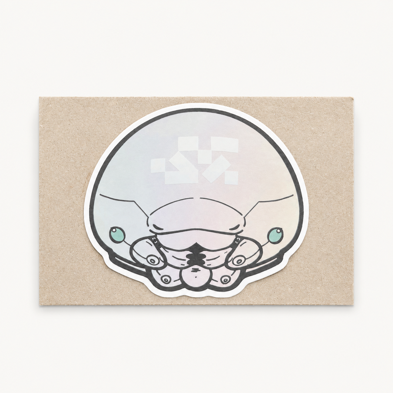 Holographic Weaveworm Vinyl Sticker | Play Nice Press (TX)