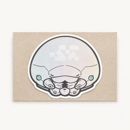 Holographic Weaveworm Vinyl Sticker | Play Nice Press (TX)