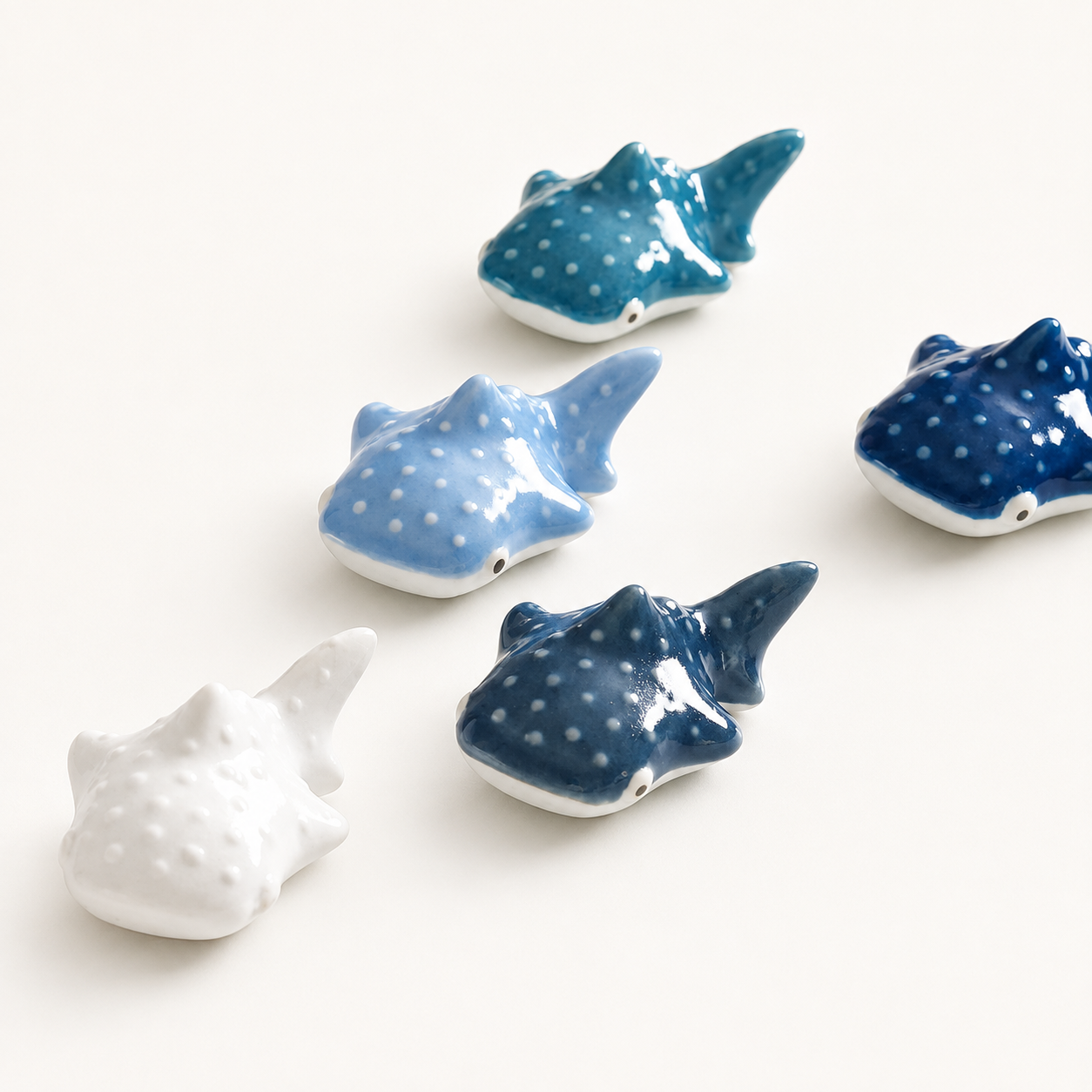 Ceramic Whale Shark Chopsticks Rest (Japan)