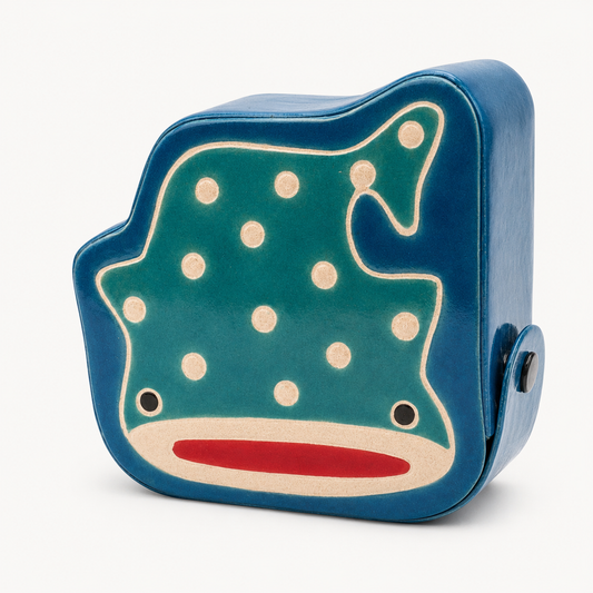 Leather Whale Shark Coin Bank (Japan)