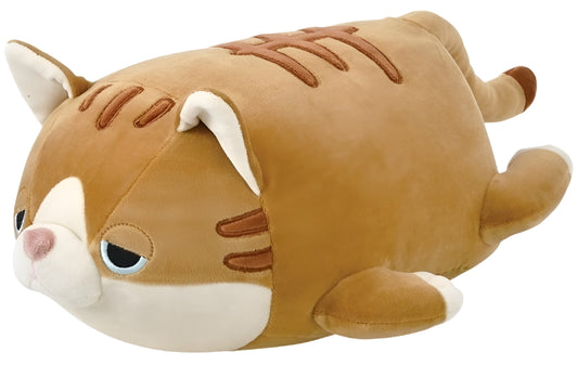 Wheat the Tabby Cat Marshmallow Plush Bolster | Livheart (Japan)