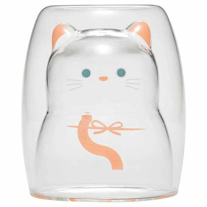 Double-walled Glass Cat tumbler (Japan)