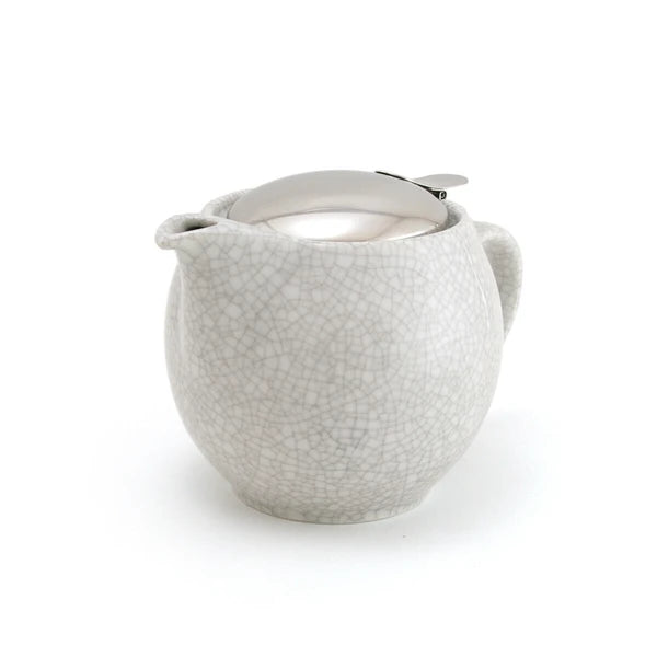 Round Teapot for 3 | Crackle White | Zero (Japan)