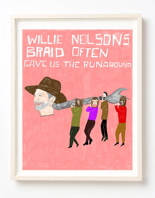 Willie Nelson's Braid Art Print | Kelly Puissegur (LA)