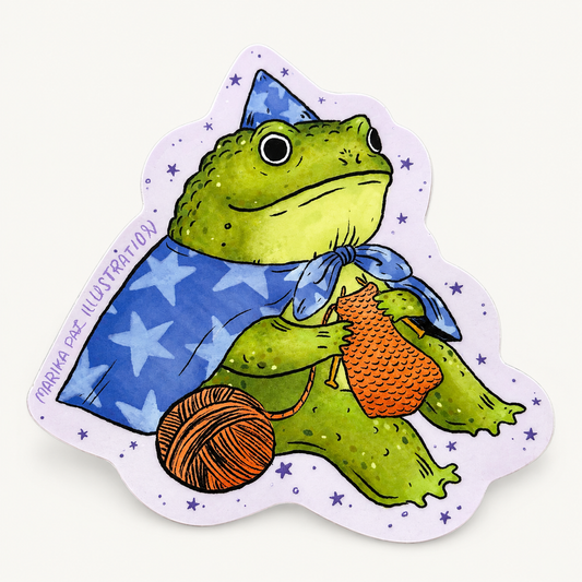 Frog Wizard Sticker | Marika Paz (OR)
