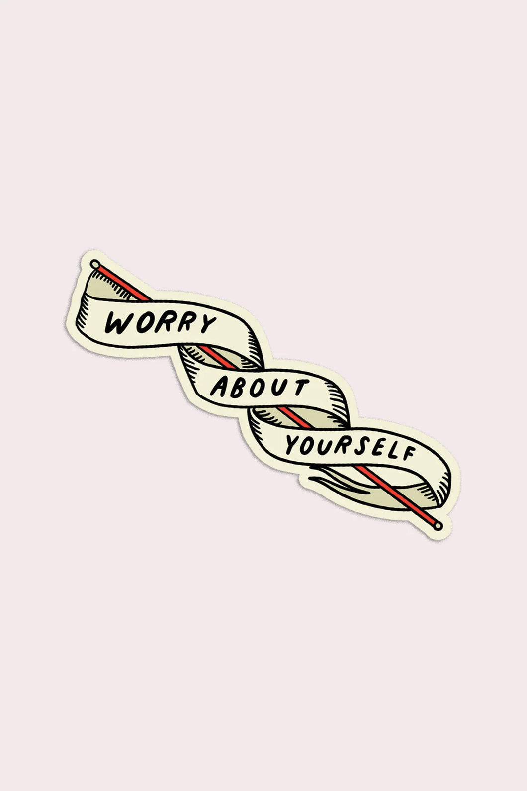 Worry About Yourself Vinyl Sticker | Olivia Mew (Canada)