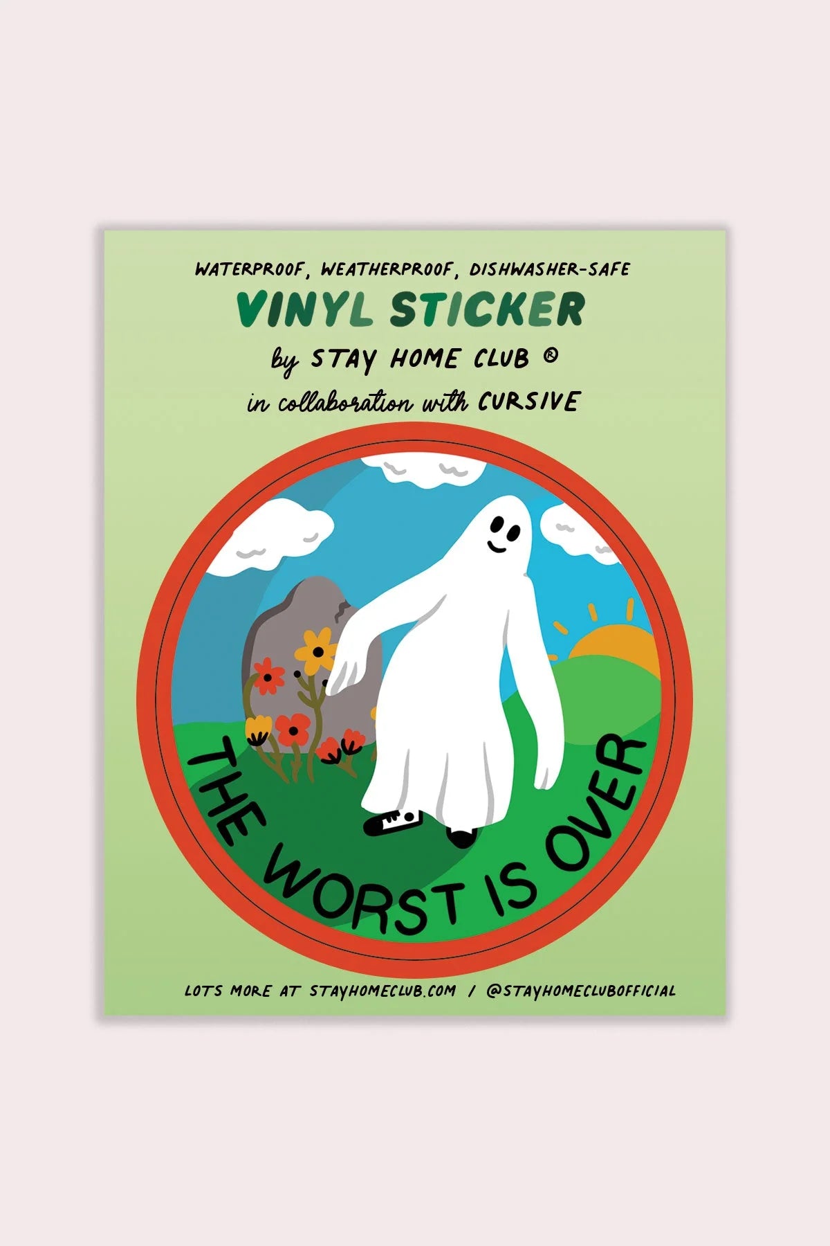 The Worst Is Over Vinyl Sticker | SHC x Cursive