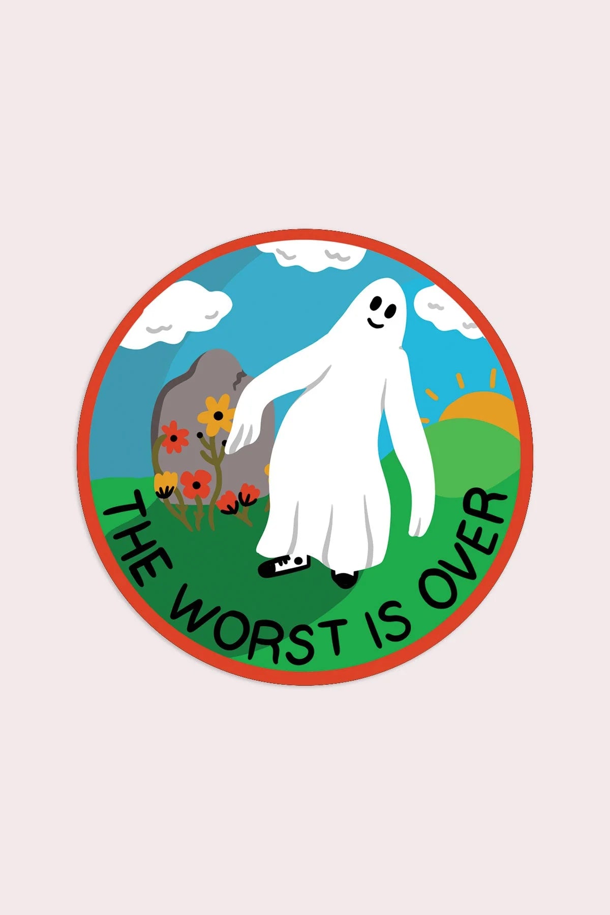 The Worst Is Over Vinyl Sticker | SHC x Cursive