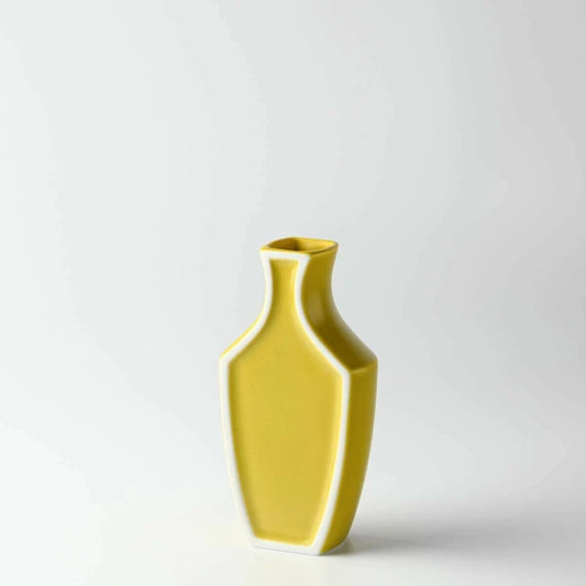 Ceramic Framed Flower Vase | Mustard | Oda Pottery (Japan)