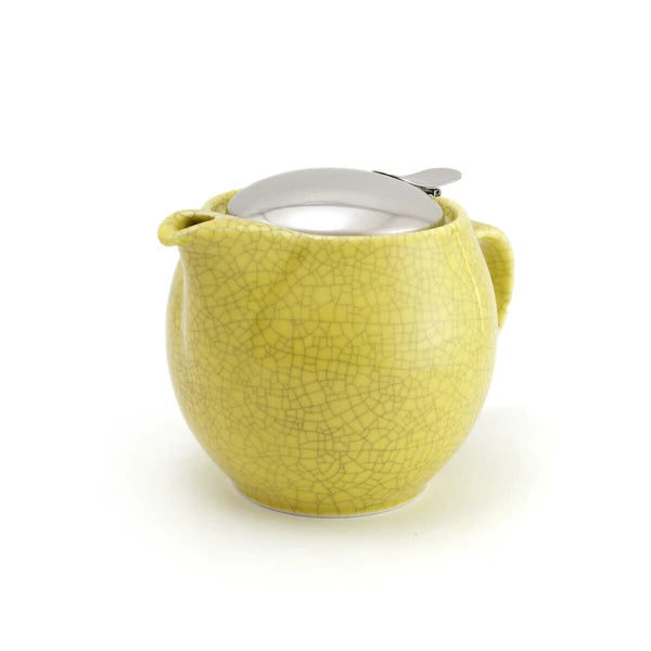 Round Teapot for 3 | Crackle Yellow | Zero (Japan)