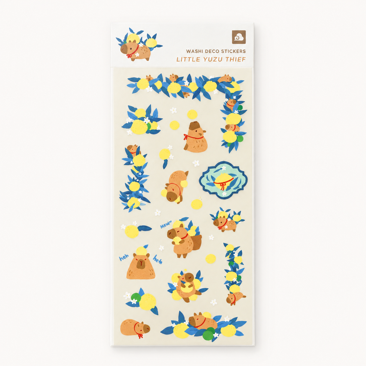 Little Yuzu Thief Washi Sticker Sheet | Thousand Skies (CA)